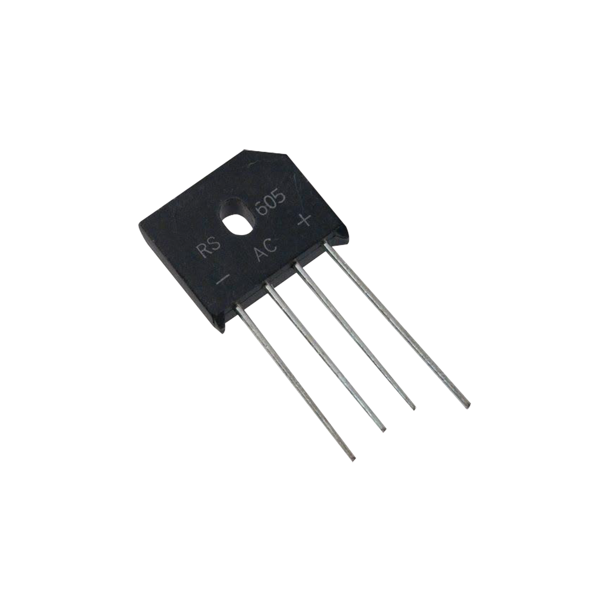 Puente Rectificador en Línea de 6 Amp., 600 PIV, Silicio, 420 RMS.