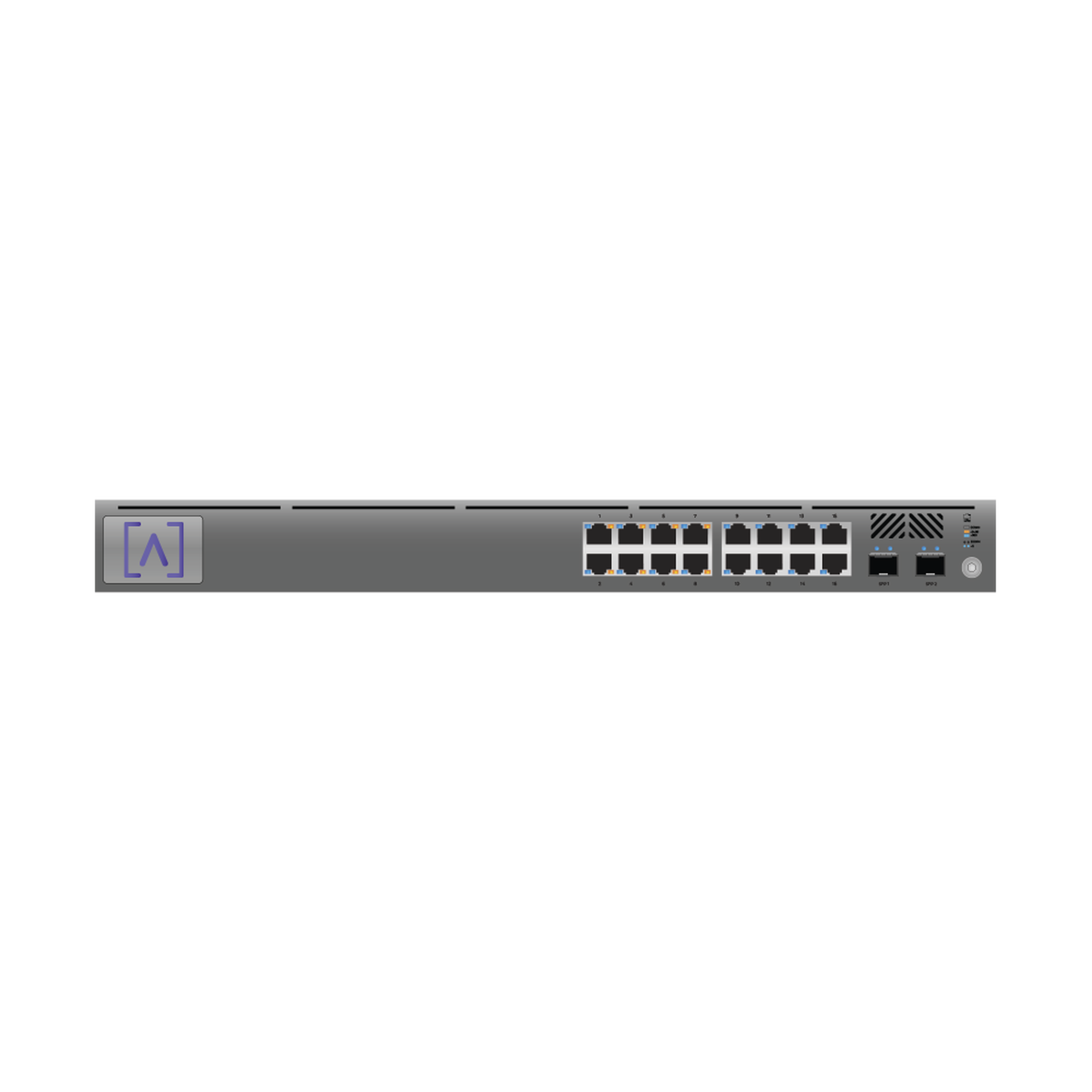 Switch Gigabit PoE+ Administrable / 16 puertos 10/100/1000 Mbps + 2 Puertos SFP Uplink / Presupuesto PoE hasta 120W / Administración Gratuita en la Nube
