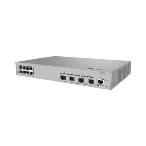 Switch de acceso eKit Administrable / Capa 2 / 8 Puertos PoE+ Gigabit + 4 SFP + Puerto Consola / PoE Perpetuo / Presupuesto PoE 125 W / Sin licenciamiento