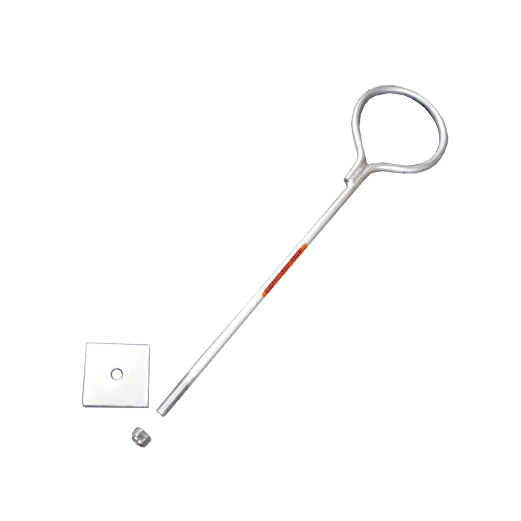 Ancla de Losa o Pared de 75 cm. de 12 cm diámetro de argolla Galvanizada por Inmersión en Caliente.