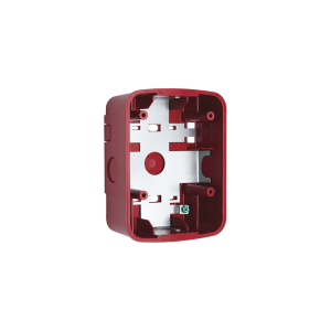 Caja de Montaje en Pared para Bocina y Bocina con Lampara Estroboscopica y para montaje en Techo de Bocinas, Color Rojo
