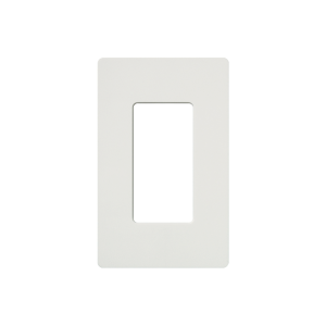Placa de pared 1 espacio, para atenuador (dimmer), apagador ó control remoto inalámbrico LUTRON.