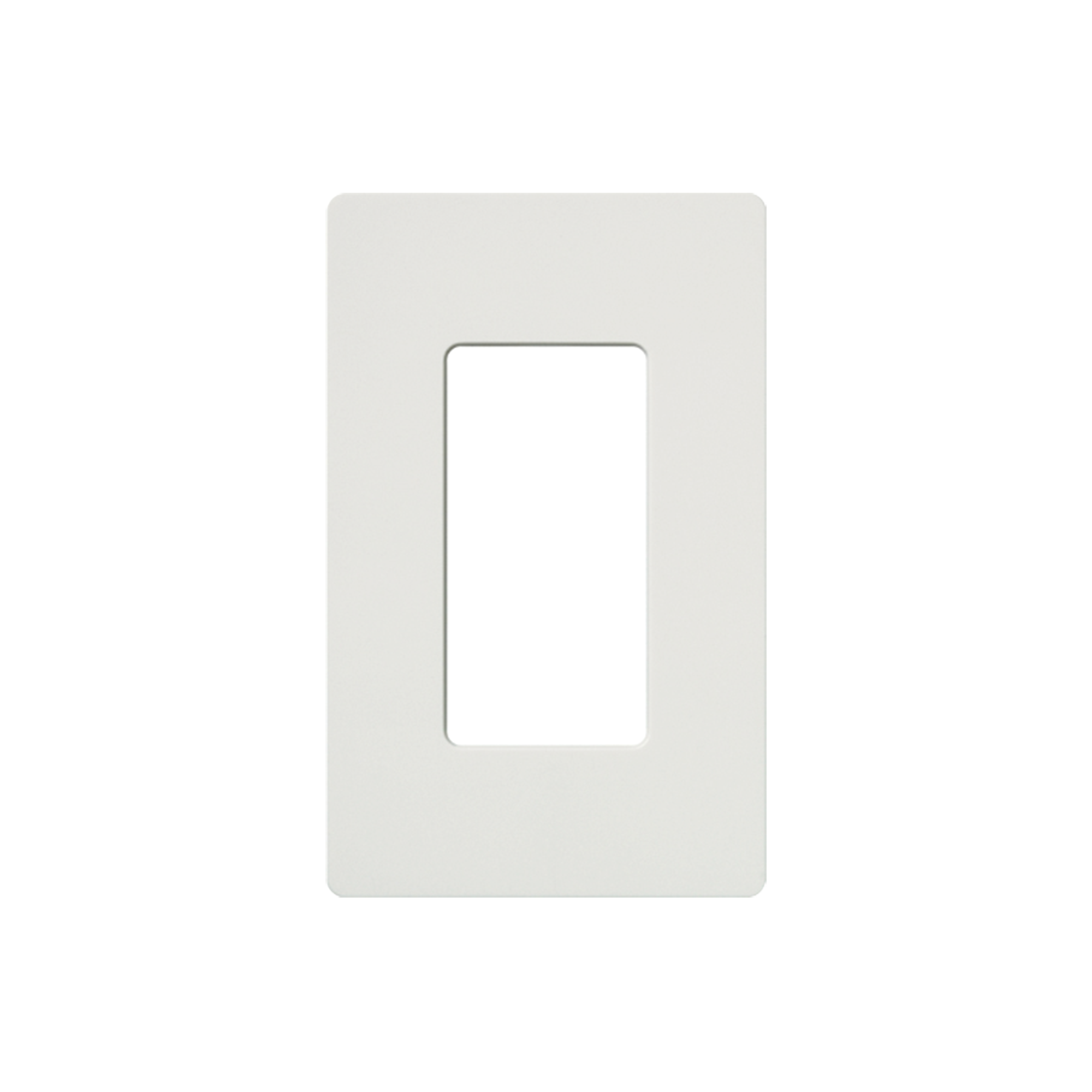 Placa de pared 1 espacio, para atenuador (dimmer), apagador ó control remoto inalámbrico LUTRON.
