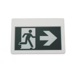 Letrero LED de Señalización de salida "Hombre Corriendo"/ Alto brillo / Uso en pared, lateral o techo / Batería de Respaldo Incluida con hasta 120 minutos de duracion