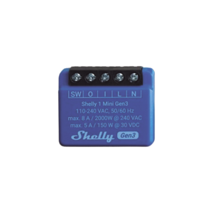 Mini Interruptor inteligente con Wi-Fi, contacto seco, 1 canal 8A, compatible con asistentes de voz Alexa y GoogleHome