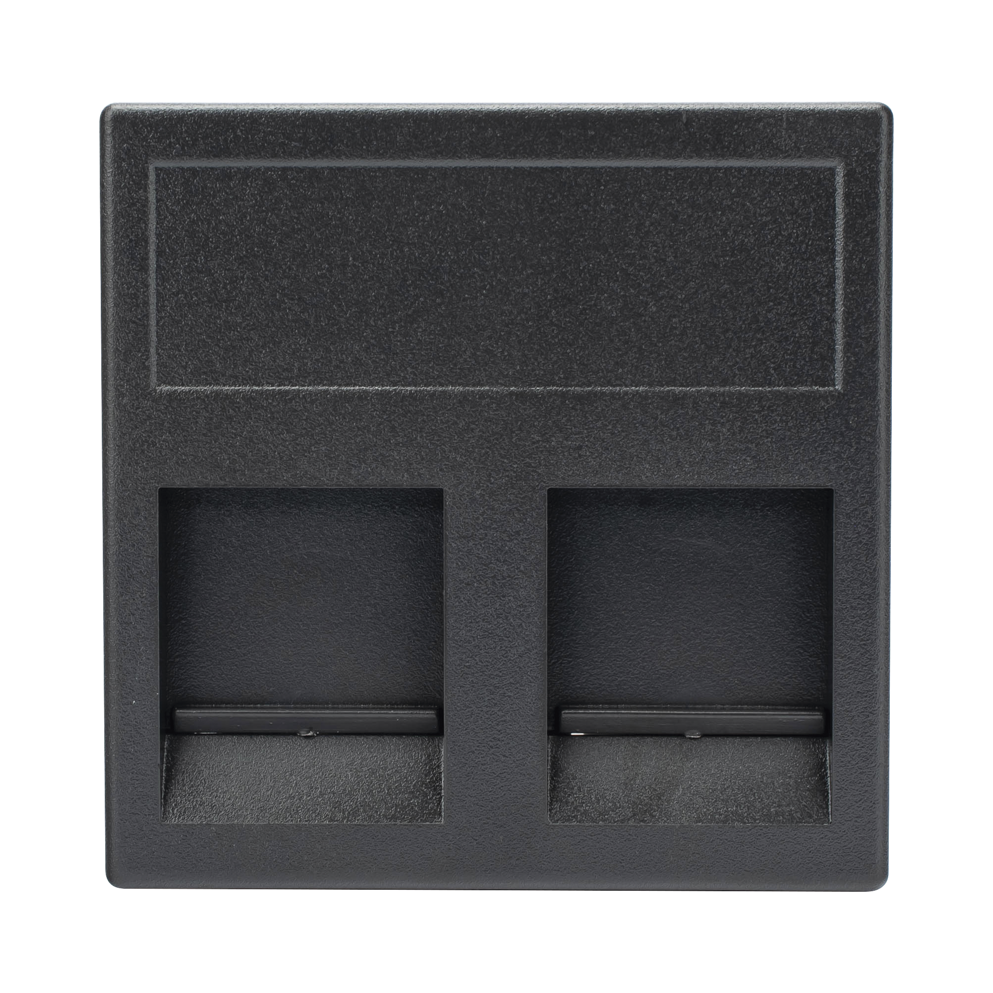 Módulo Color Grafito con 2 Espacios para Jacks Keystone / (KB76/14)