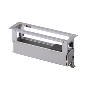 Caja Para Instalación en Escritorio para Voz, Datos o Contactos Eléctricos / Capacidad para 4 Módulos / Salida de Cables "Posterior" / Los Módulos se Adquieren Aparte / (KFC134/14CY)