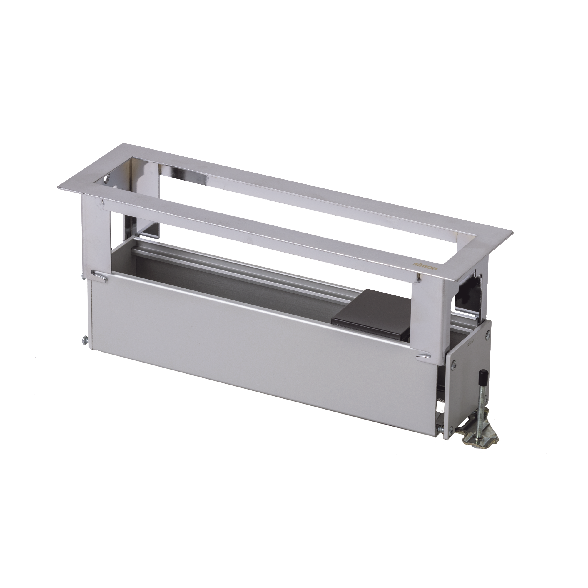 Caja Para Instalación en Escritorio para Voz, Datos o Contactos Eléctricos / Capacidad para 4 Módulos / Salida de Cables "Posterior" / Los Módulos se Adquieren Aparte / (KFC134/14CY)