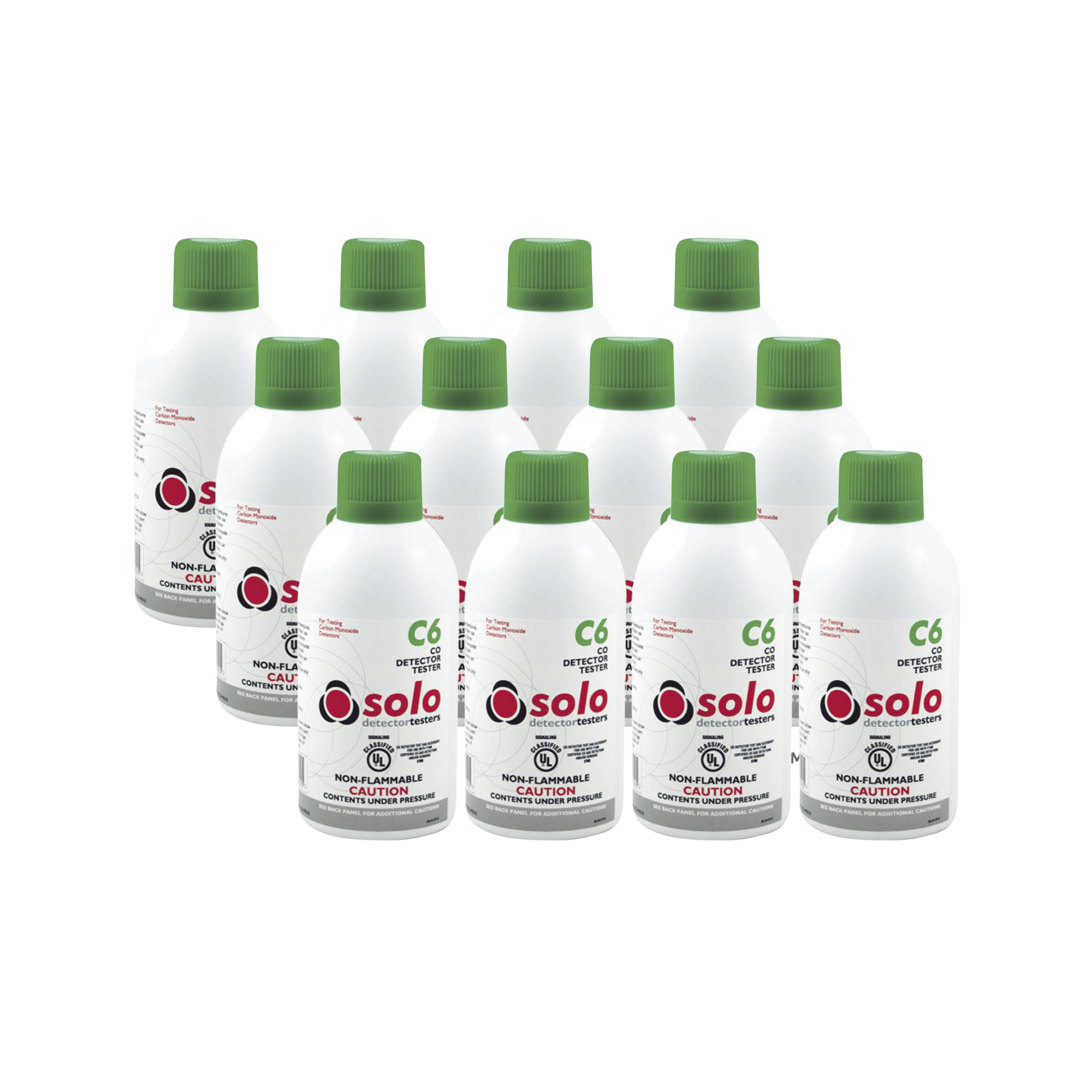 Paquete De 12 Latas De Gas Genuino De Monóxido De Carbono CO De Uso Manual o Dispensadores SOLO-330/SOLO-332