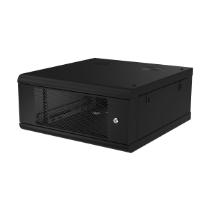 Gabinete de Pared con Puerta Perforada, 635mm de Profundidad, 4U Rack de 19 in, Acero Reforzado