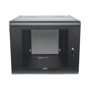 Gabinete de Pared con Puerta Perforada, 635mm de Profundidad, 9U Rack de 19 in, Acero Reforzado