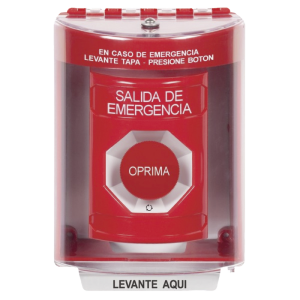 Botón Multipropósito, Salida De Emergencia, Girar Para Reset, Bocina Integrada, Español, Cubierta De Policarbonato, 2 Relevadores NO/NC, Interior/Exterior
