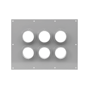 Placa Pasamuro Con Capacidad de 6 Botas de 4"