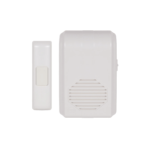 Timbre Inalámbrico Para Puerta Con 10 Tonos, Hasta 150m Linea de Vista, Con Receptor Inalámbrico Incluido, 110Vca