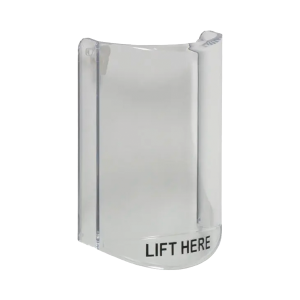 Cubierta Protectora De Policarbonato, Súper Resistente, Sin Sonido, Texto En Ingles, Para Botones Multiusos Serie Stopper® Station De STI