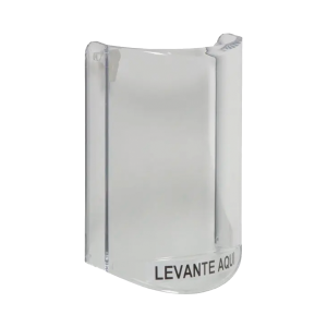 Cubierta Protectora De Policarbonato, Súper Resistente, Sin Sonido, Texto En Español, Para Botones Multiusos De STI