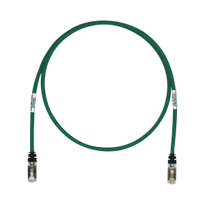 Patch Cord Cat6A, Blindado S/FTP, CM/LS0H, 13ft, Color Verde