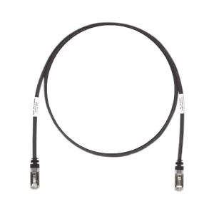 Patch Cord Cat6A, Blindado S/FTP, CM/LS0H, 7ft, Color Negro