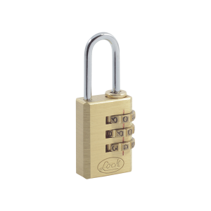 Candado de Latón de Combinación Maletero Programable/ Medida 20 mm / Nivel de seguridad 3 / Discos Programables.