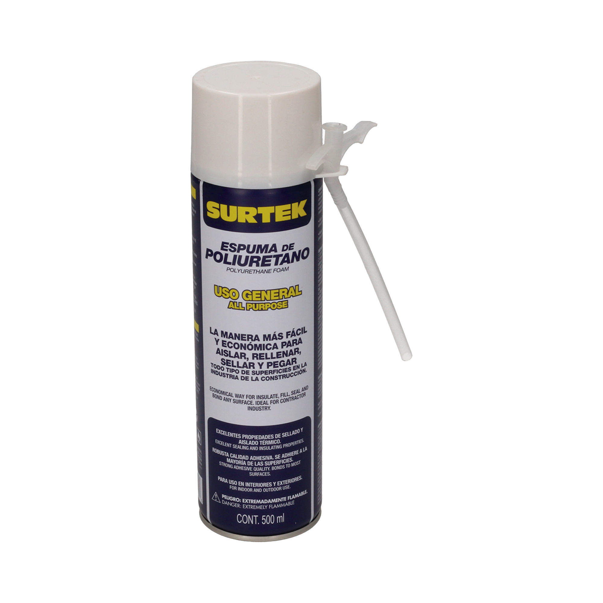 Espuma de Poliuretano / Capacidad 500 ml.