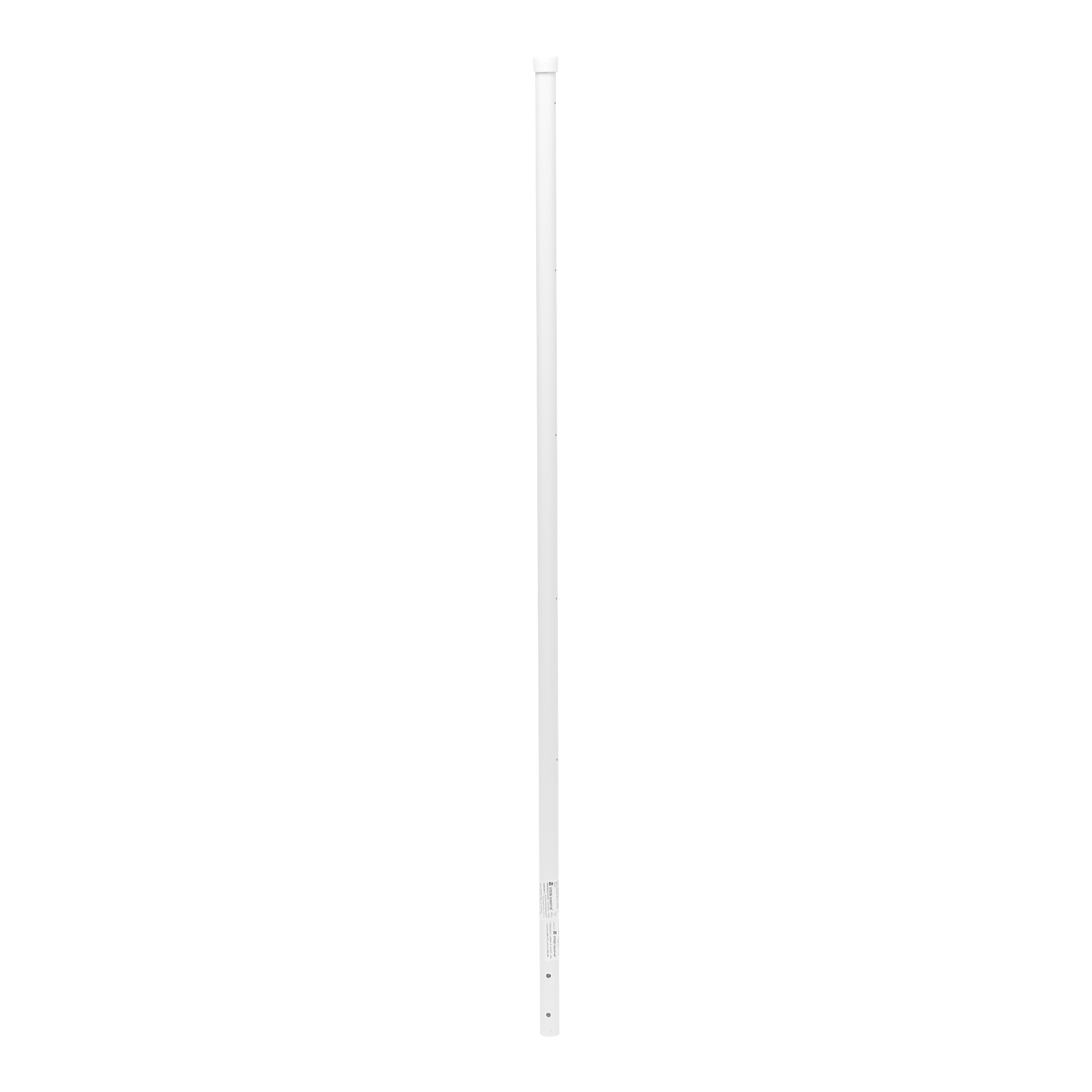 Poste de Esquina Blanco de Acero Galv. de 1.2m para Cerca Electrificada  cal. 18 de 1" Diam. para 5 Aisladores (No incluidos).