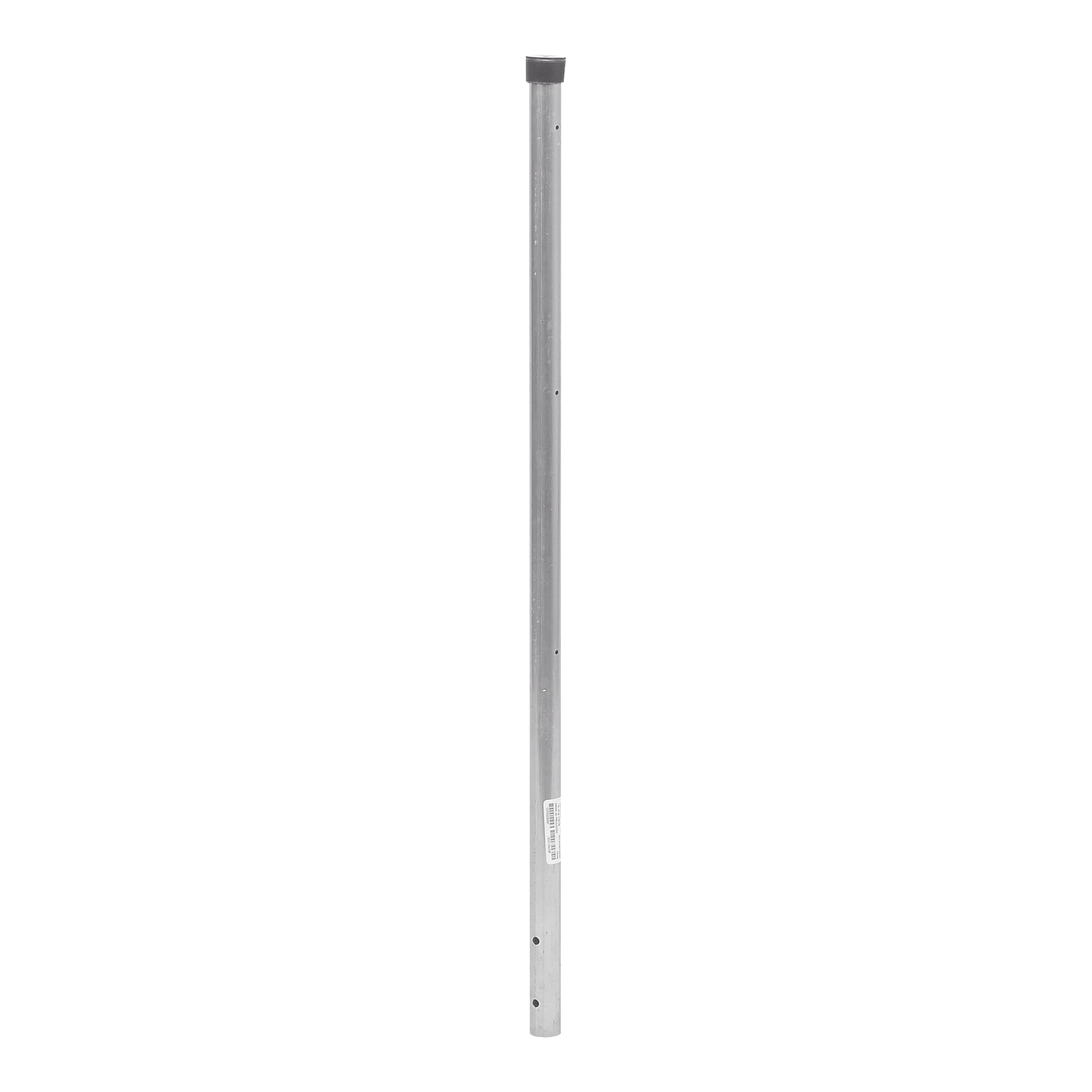 Poste de ESQUINA para Cerca Electrificada. Tubo Galvanizado cal. 18 de 1" Diam. y 0.8m Alto con Tapón, ideal para 3 Aisladores