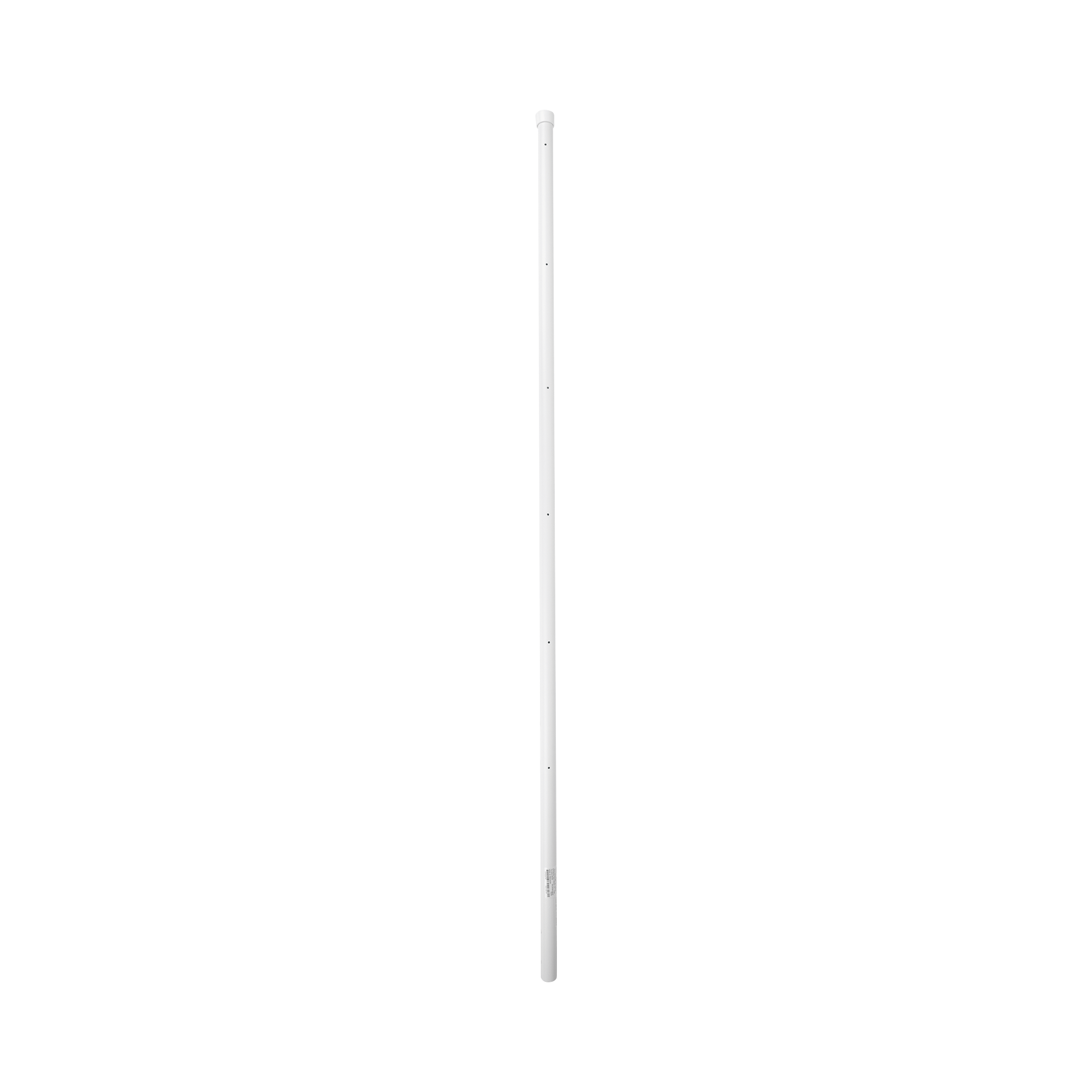 Poste de Esquina para Cerca Electrificada. Tubo Galva. de 1.4 m, cal. 18 de 1" Diam. + Pintura Blanca. Ideal para 6 Aisladores
