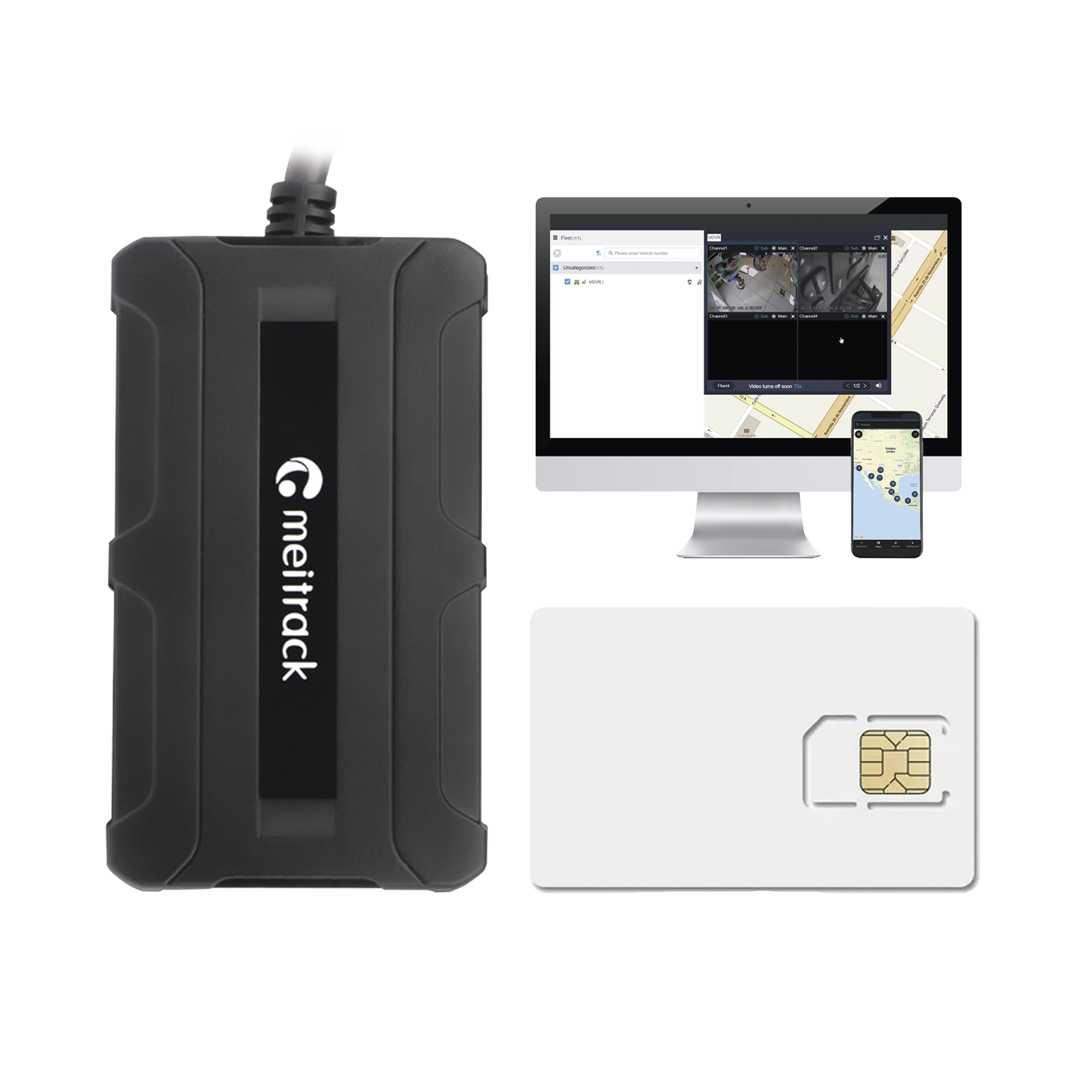 KIT de rastreador vehicular (GPS) IP67 Ideal para Motocicletas y Vehiculos con conectividad 2G y 4G/licencia anual de EPCOMGPSCODE y sim anual SIM600MB1Y