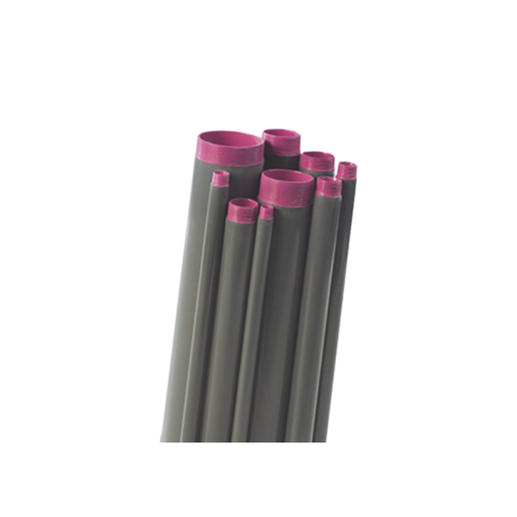 Tubo Conduit rígido de aluminio de 2” (50.8 mm) con recubrimiento de PVC de 3.05 m con cople.