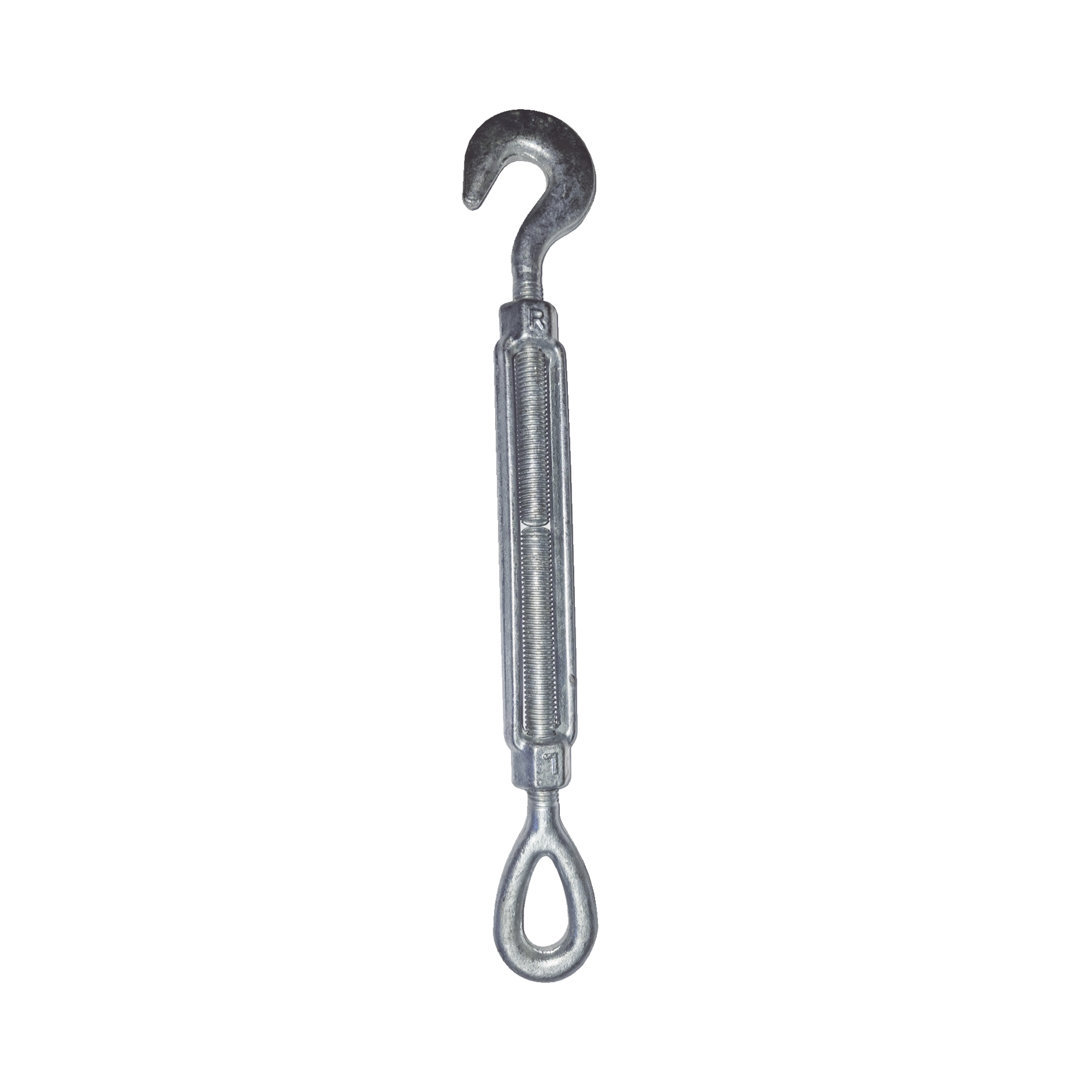 Tensor de 1/2" x 6" Acero Forjado OJO-GANCHO Galv. Inmersión en Caliente (Carga Max. 1500 Lbs).