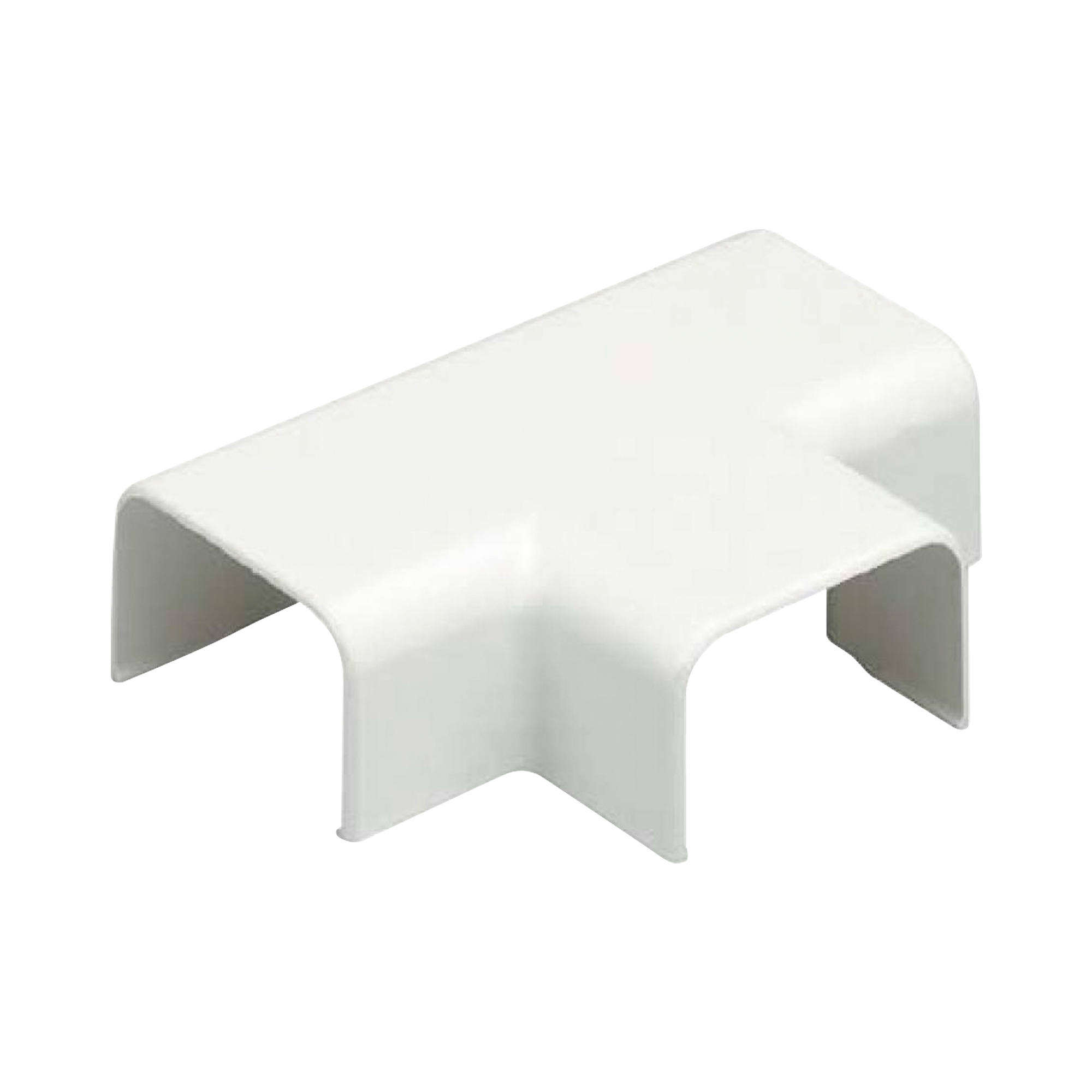 Conexión en "T", para uso con canaleta LD3, material ABS, Color Blanco Mate