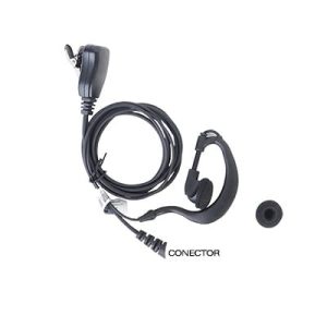 Micrófono - audífono de solapa ajustable al oído para TC-500/ 518/ 600/ 610/ 700 y radios GP300/ PRO2150/ P110/ GP350/ SP-10/ PRO3150/ EP450/ EP350/ MAG ONE/ R2 / DEP250