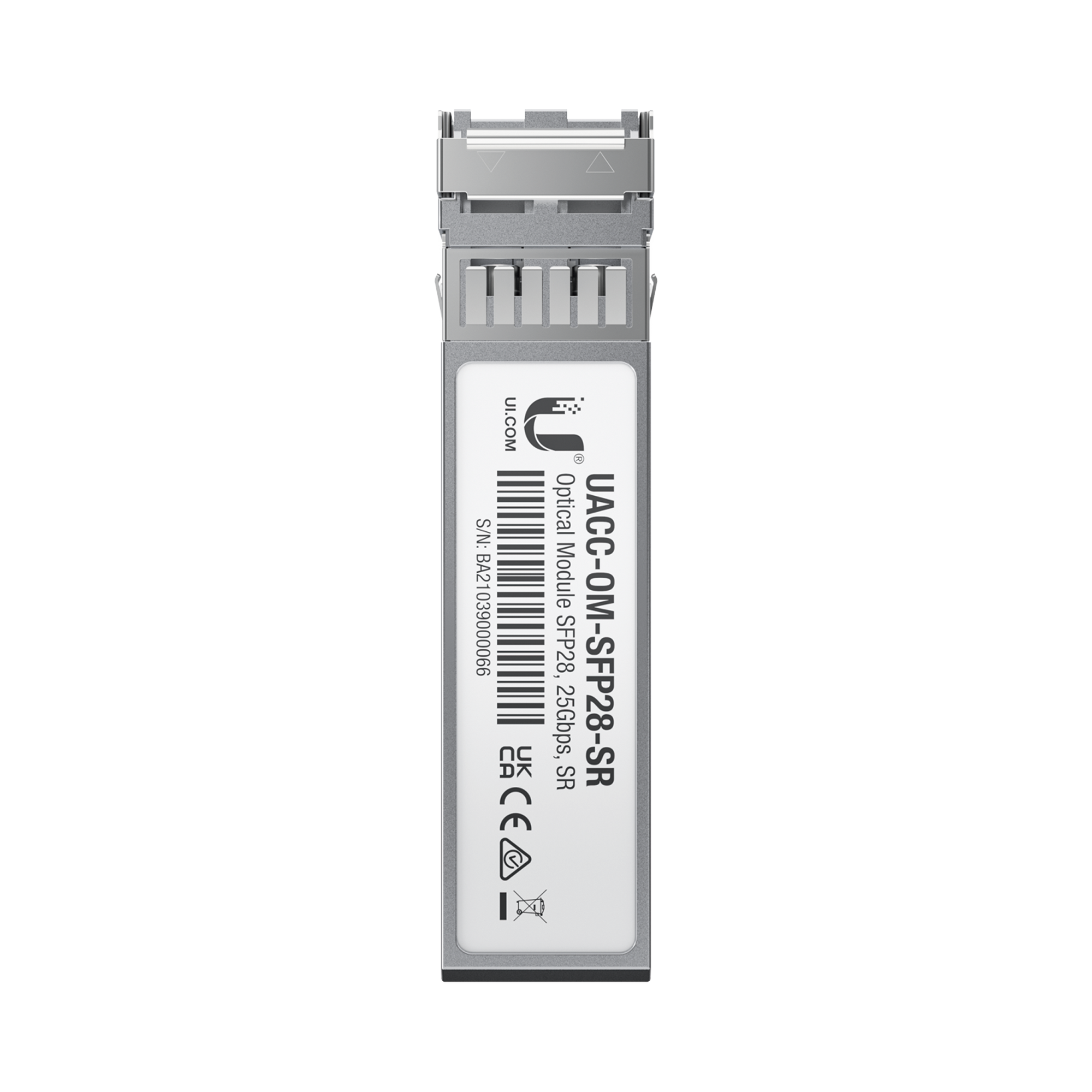 Transceptor de fibra óptica multimodo SFP28 hasta 25 Gbps con 2 conectores LC, hasta 100 mts