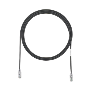 Cable de Parcheo TX6, UTP Cat6, Diámetro Reducido (28AWG), Color Negro, 10ft
