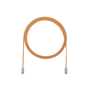 Cable de Parcheo TX6, UTP Cat6, Diámetro Reducido (28AWG), Color Naranja, 10ft