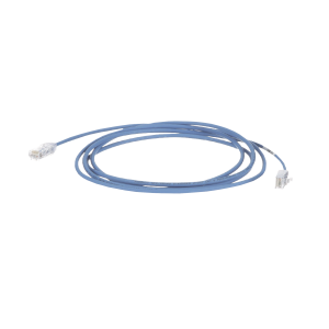 Cable de Parcheo TX6, UTP Cat6, Diámetro Reducido (28AWG), Color Azul, 26ft