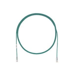 Cable de Parcheo TX6, UTP Cat6, Diámetro Reducido (28AWG), Color Verde, 30ft