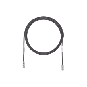 Cable de Parcheo TX6, UTP Cat6, Diámetro Reducido (28AWG), Color Negro, 3ft