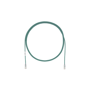 Cable de Parcheo TX6, UTP Cat6, Diámetro Reducido (28AWG), Color Verde, 3ft