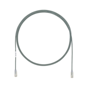Cable de Parcheo TX6, UTP Cat6, Diámetro Reducido (28AWG), Color Gris, 3ft