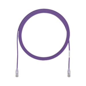 Cable de Parcheo TX6, UTP Cat6, Diámetro Reducido (28AWG), Color Violeta, 3ft