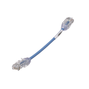 Cable de Parcheo TX6, UTP Cat6, Diámetro Reducido (28AWG), Color Azul, 6in (15.2 cm)