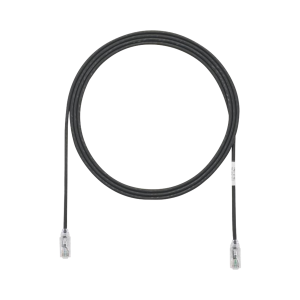 Cable de Parcheo TX6, UTP Cat6, Diámetro Reducido (28AWG), Color Negro, 7ft