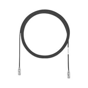 Cable de Parcheo TX6, UTP Cat6, Diámetro Reducido (28AWG), Color Negro, 8 ft