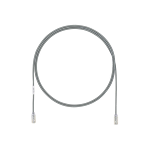 Cable de Parcheo UTP Cat6A, CM/LSZH, Diámetro Reducido (28AWG), Color Gris, 20 ft