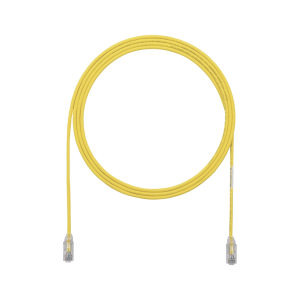 Cable de Parcheo UTP Cat6A, CM/LSZH, Diámetro Reducido (28AWG), Color Amarillo, 3ft