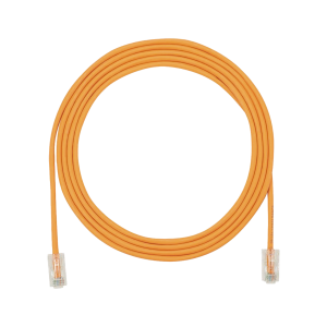 Cable de Parcheo UTP Cat6A, CM/LSZH, Diámetro Reducido (28AWG), Color Naranja, 5ft