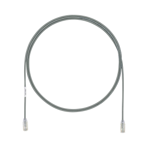 Cable de Parcheo UTP Cat6A, CM/LSZH, Diámetro Reducido (28AWG), Color Gris, 7ft