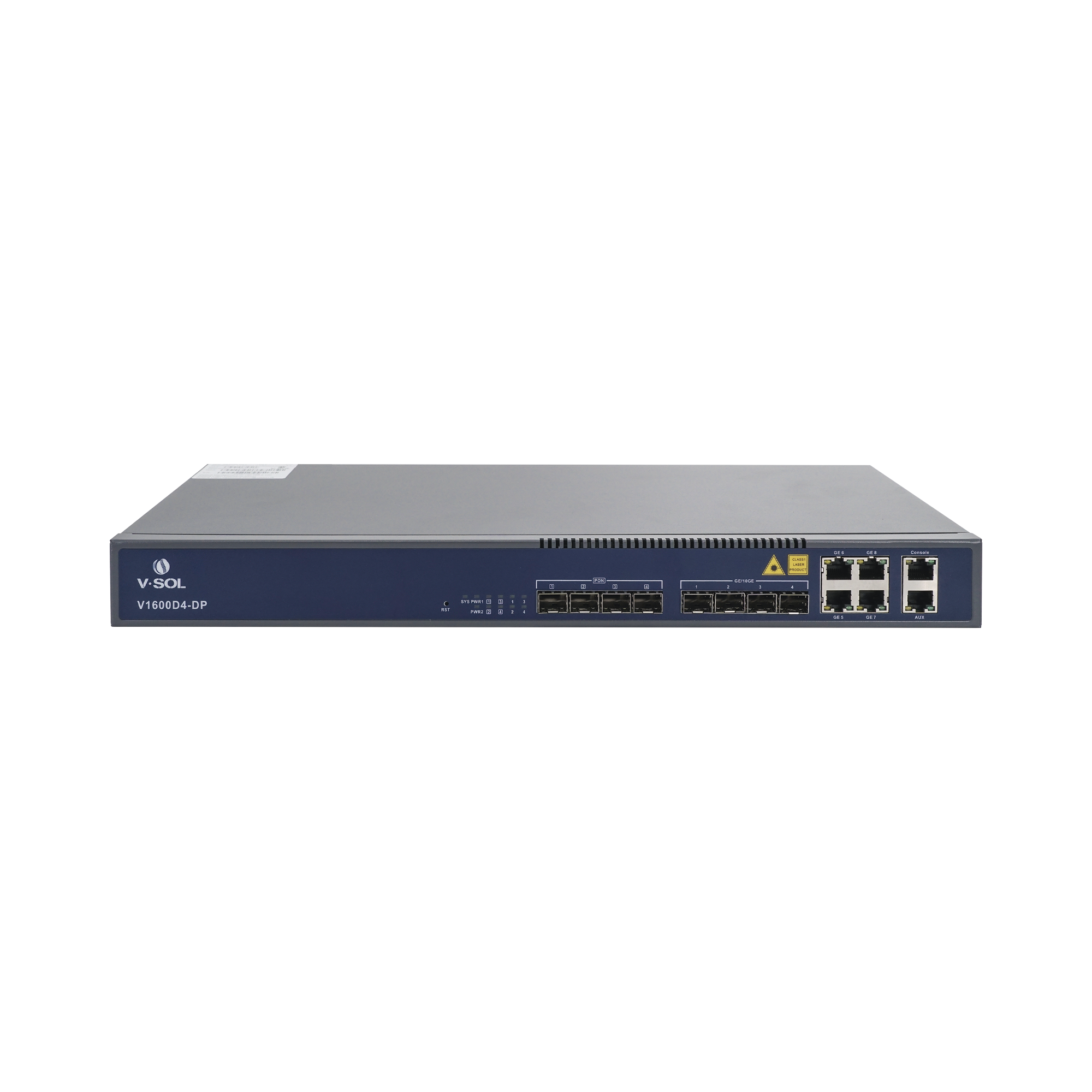 OLT de 4 puertos EPON con 8 puertos Uplink (4 puertos Gigabit Ethernet + 4 puertos Gigabit Ethernet SFP) , hasta 256 ONUS,