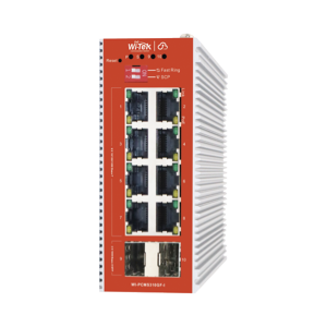 Switch L2+ PoE Industrial / Administración Cloud-Web-CLI / 8 Puertos PoE af/at 100/1000 Mbps / 2 Puertos SFP Gigabit / Presupuesto PoE 120 W / Protocolo ERSP (redundancia enlaces)